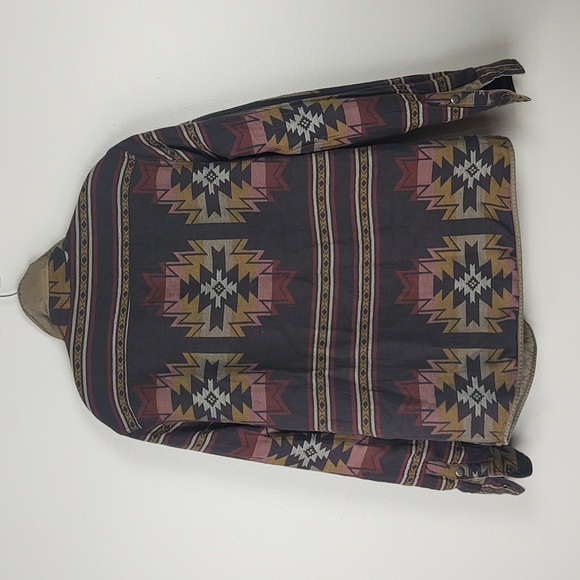 FAHERTY Doug Good Feather Reversible Bondi Jacket Olive Black Star Nation Medium - Picture 7 of 12